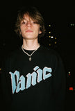 PANIC LOGO KNIT SWEATER [BLACK]